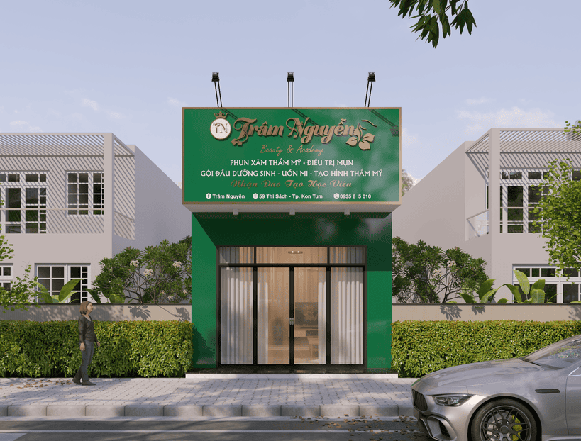 Lkk Home thiết kế thi công trọn gói dự án Trâm Nguyễn Spa